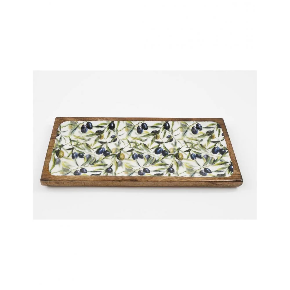 Φωτογραφία προϊόντος: Plastona Πιατέλα mango enamel OLIVE 40x19cm