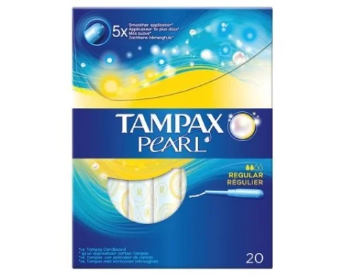 Φωτογραφία προϊόντος: Tampax Pearl Regular Ταμπόν με απλικατέρ υψηλής απορροφητικότητας, 20 ταμπόν