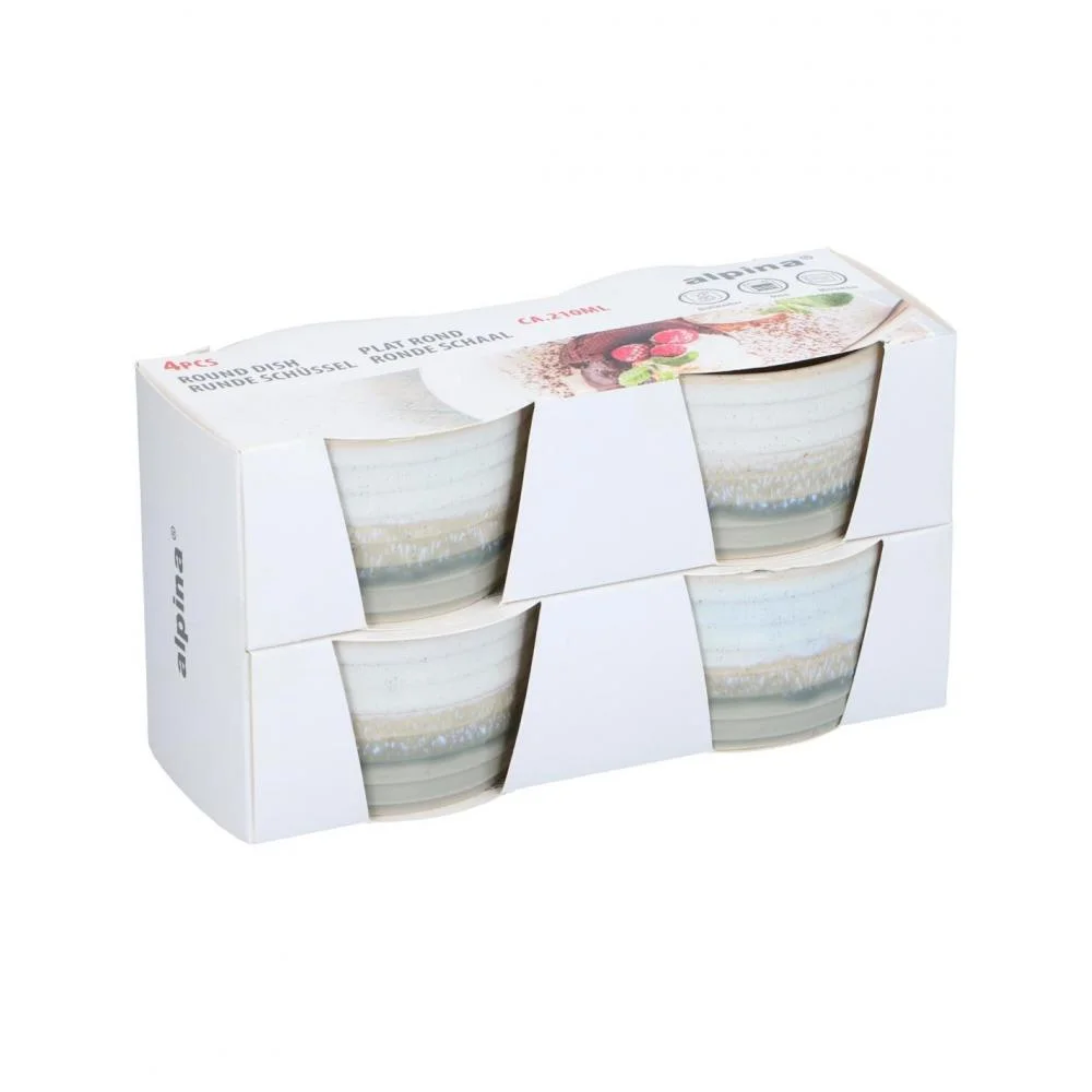 Φωτογραφία προϊόντος: Plastona Μπωλ κεραμ. Set/4 20x10,2cm