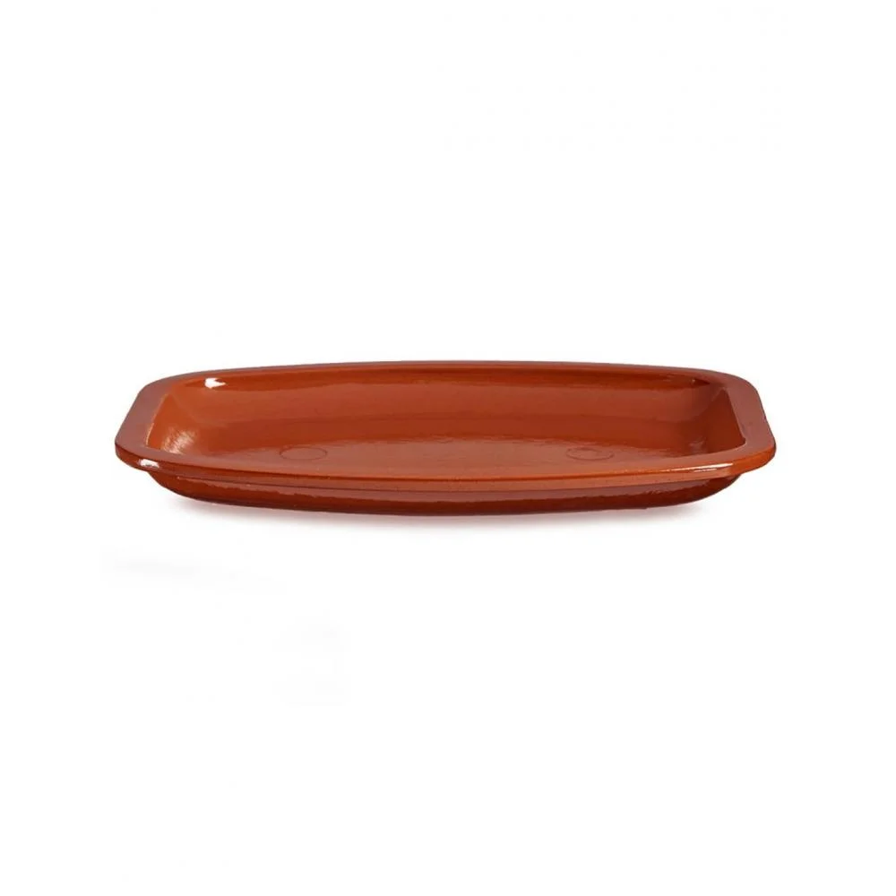 Φωτογραφία προϊόντος: Plastona Πιατέλα κεραμική terracotta 35x26cm