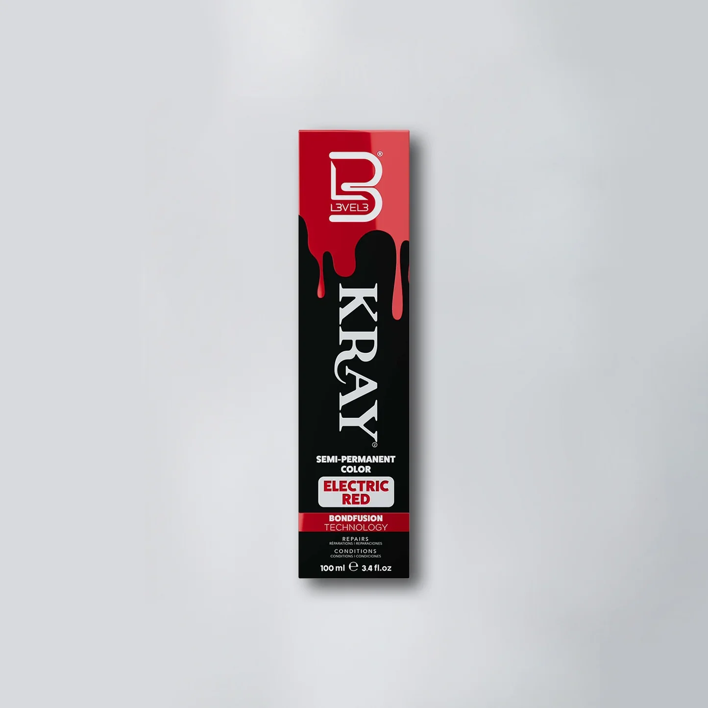 Φωτογραφία προϊόντος: L3 - Level 3 Kray Semi Permanent Hair Color Electric Red
