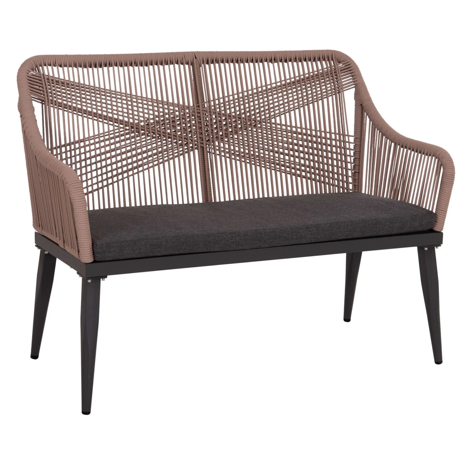 Φωτογραφία προϊόντος: FreeBox ΚΑΝΑΠΕΣ 2ΘΕΣΙΟΣ FB95550.12 AΛΟΥΜΙΝΙΟ ΑΝΘΡΑΚΙ--ΜΠΕΖ TESLIN ΣΧΟΙΝΙ 123x61x90Υεκ.