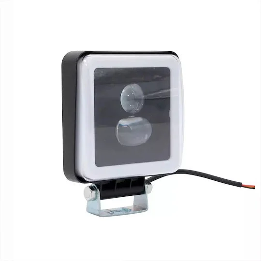 Φωτογραφία προϊόντος: Προβολάκι LED 12/24V Κόκκινου Φωτισμού με Ring Light Andowl Q-D12