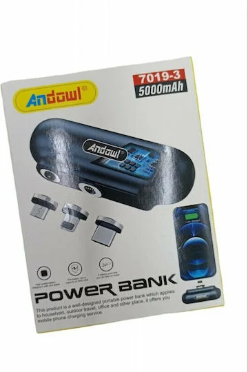 Φωτογραφία προϊόντος: Andowl Mini 7019-3 Power Bank 5000mAh Μαύρο