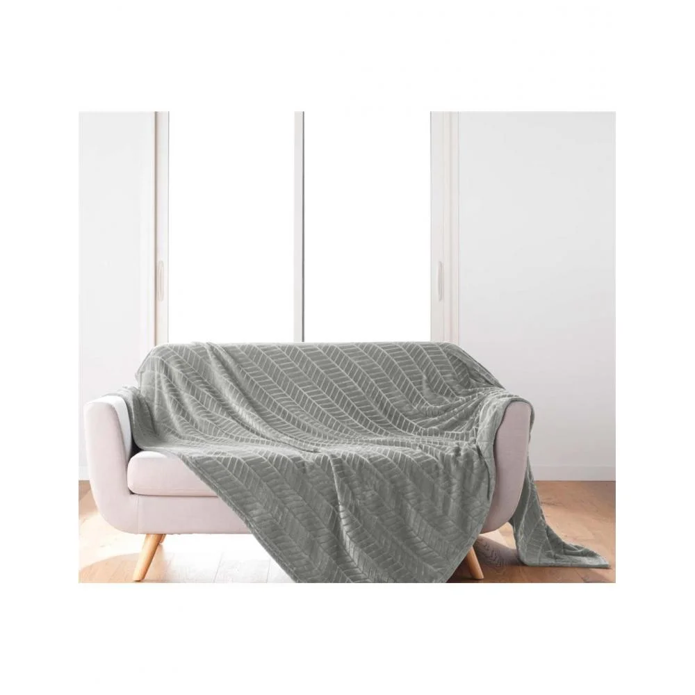 Φωτογραφία προϊόντος: Plastona Ριχτάρι embossed flannel γκρι 180x220cm