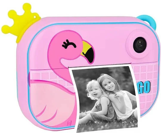 Φωτογραφία προϊόντος: TS04374-1 Instant Kids Flamingo Παιδική Φωτογραφική Μηχανή 12MP με Θερμική Εκτύπωση Πολύχρωμη