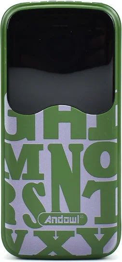 Φωτογραφία προϊόντος: Power Bank 30000mAh με Ενσωματωμένα Καλώδια, Οθόνη LED + Φακό Andowl Q-CD902 – Πράσινο
