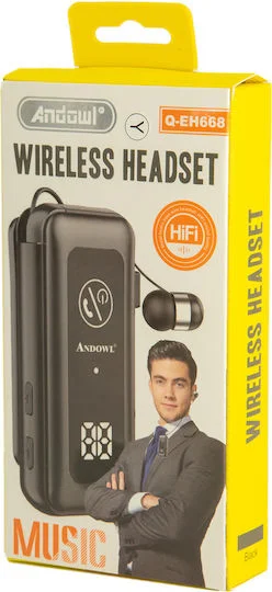 Φωτογραφία προϊόντος: Andowl Q-EH668 In-ear Bluetooth Handsfree Ακουστικά Μαύρα