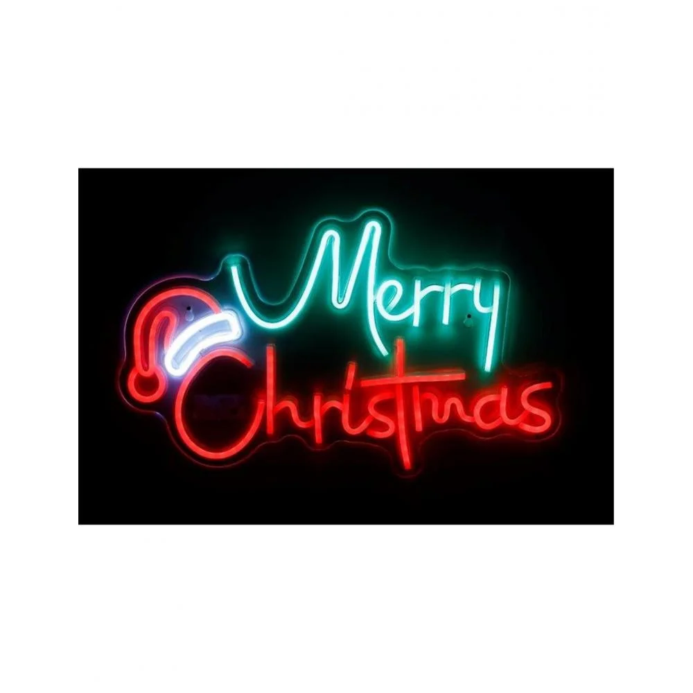Φωτογραφία προϊόντος: Plastona Πινακίδα neon Led MERRY XMAS 43x26εκ.