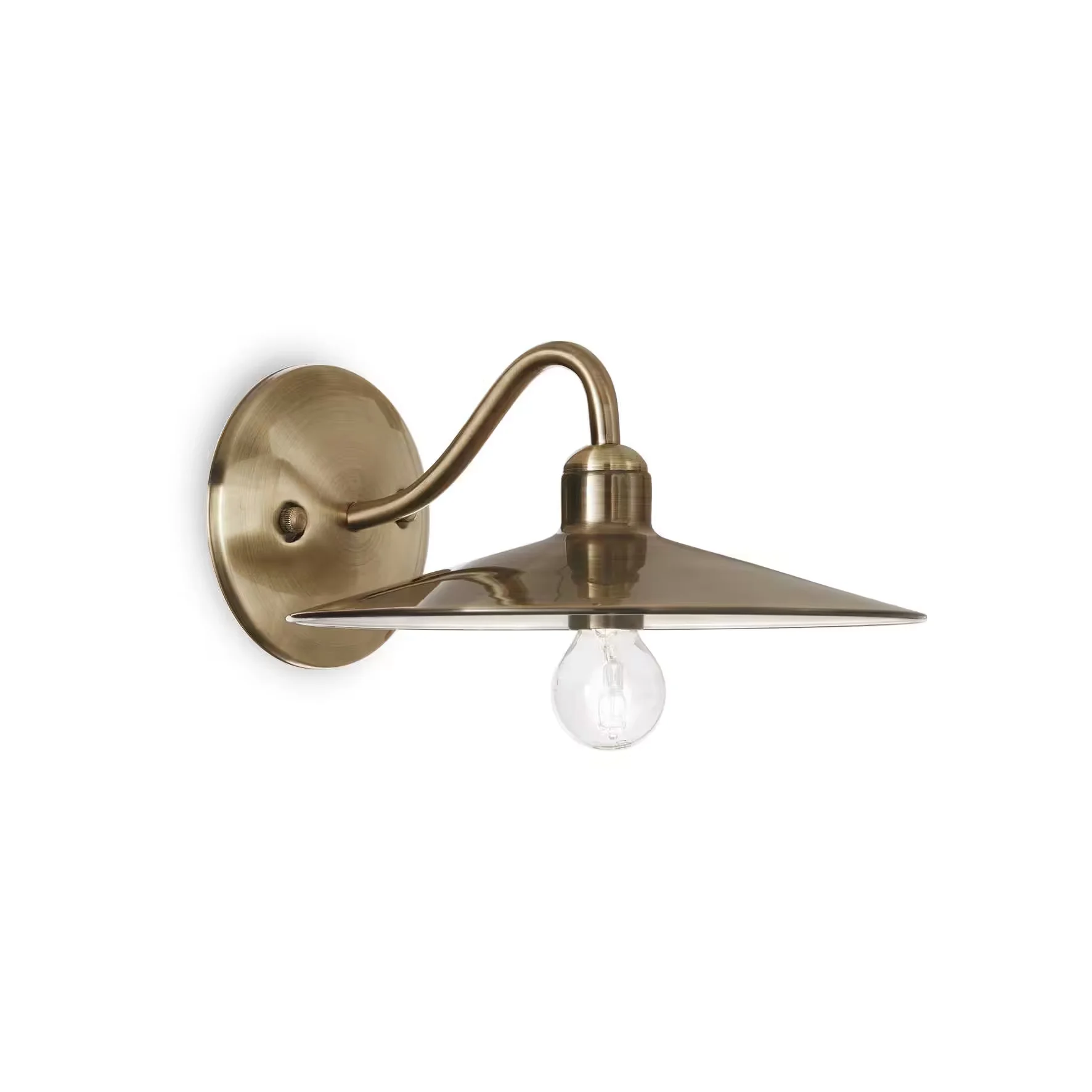 Φωτογραφία προϊόντος: Ideal lux Cantina ap1 απλίκα Αntique brass