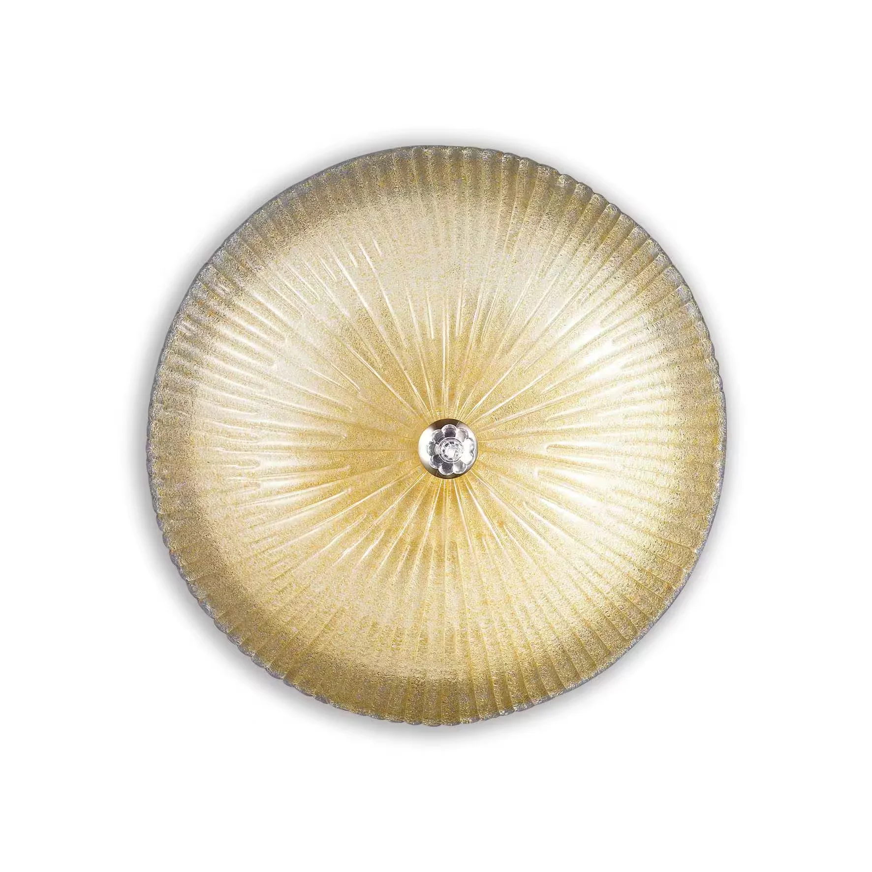 Φωτογραφία προϊόντος: Ideal lux Shell Πλαφονιέρα Ø 600 x H 200 mm Μελί Χρυσό Χρώμιο