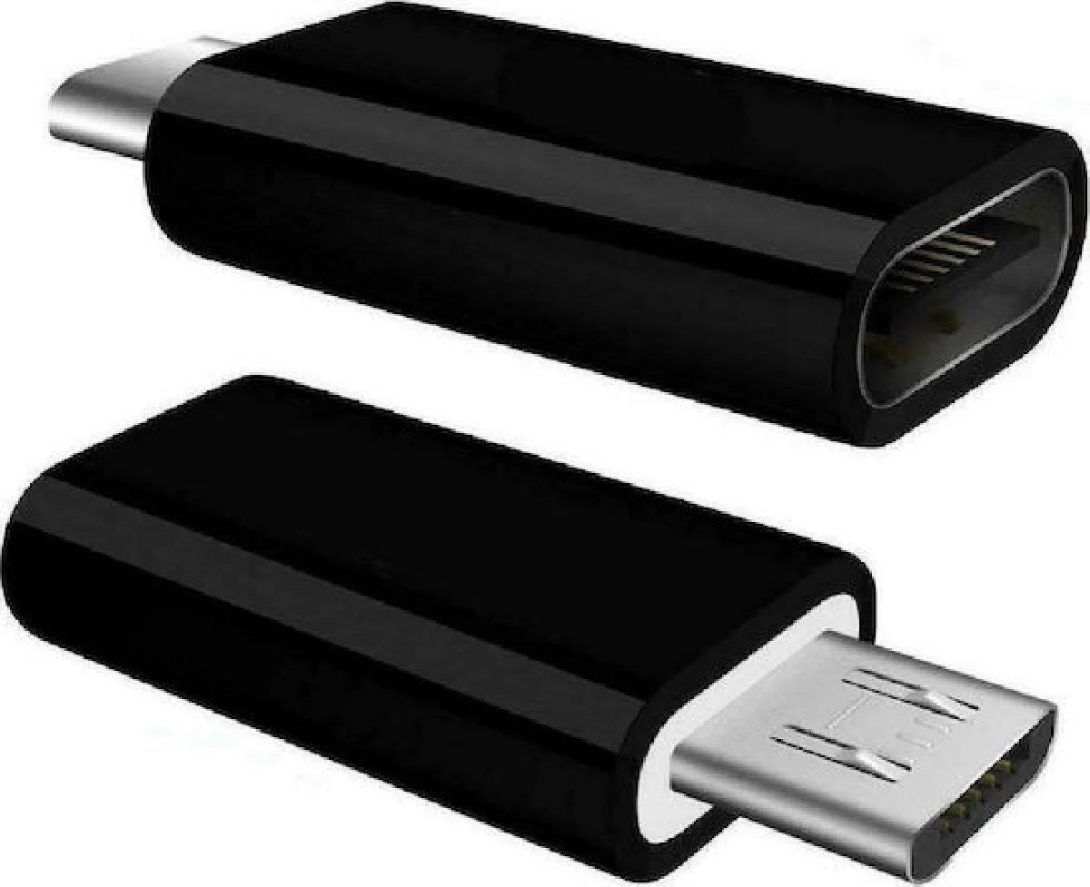 Φωτογραφία προϊόντος: Powertech Aντάπτορας Micro USB σε USB-C Θηλυκό OTG (CAB-UC020) Mαύρος