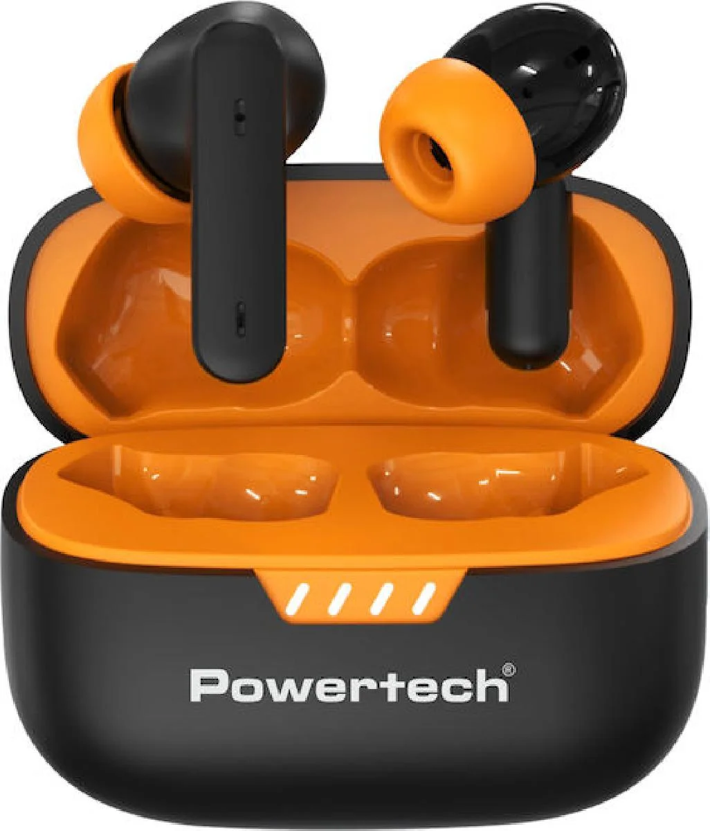 Φωτογραφία προϊόντος: POWERTECH earphones με θήκη φόρτισης True Wireless PT-1431 μαύρα