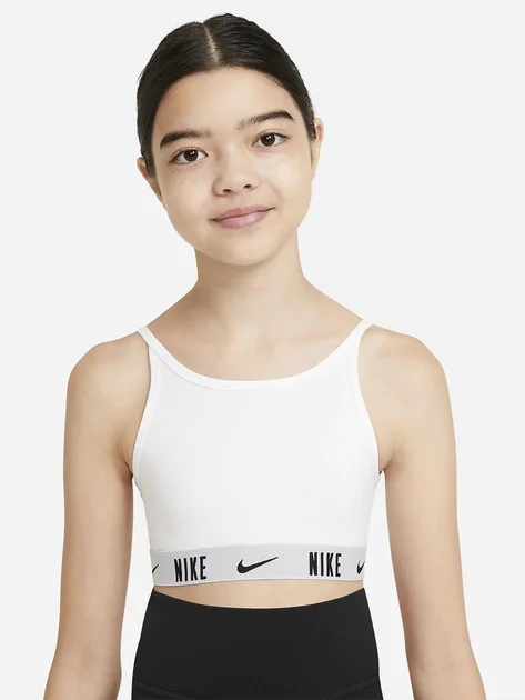 Φωτογραφία προϊόντος: Nike TROPHY BIG KIDS SPORTS BRA - WHITE/BLACK
