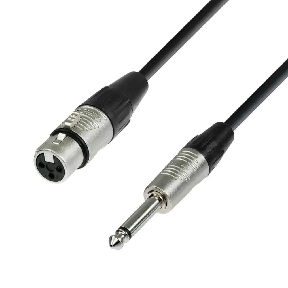 Φωτογραφία προϊόντος: Adam Hall K4MFP0300 4Star Series Καλώδιο Μικροφώνου XLR(f) - 1/4 Mono Jack 3m Μαύρο