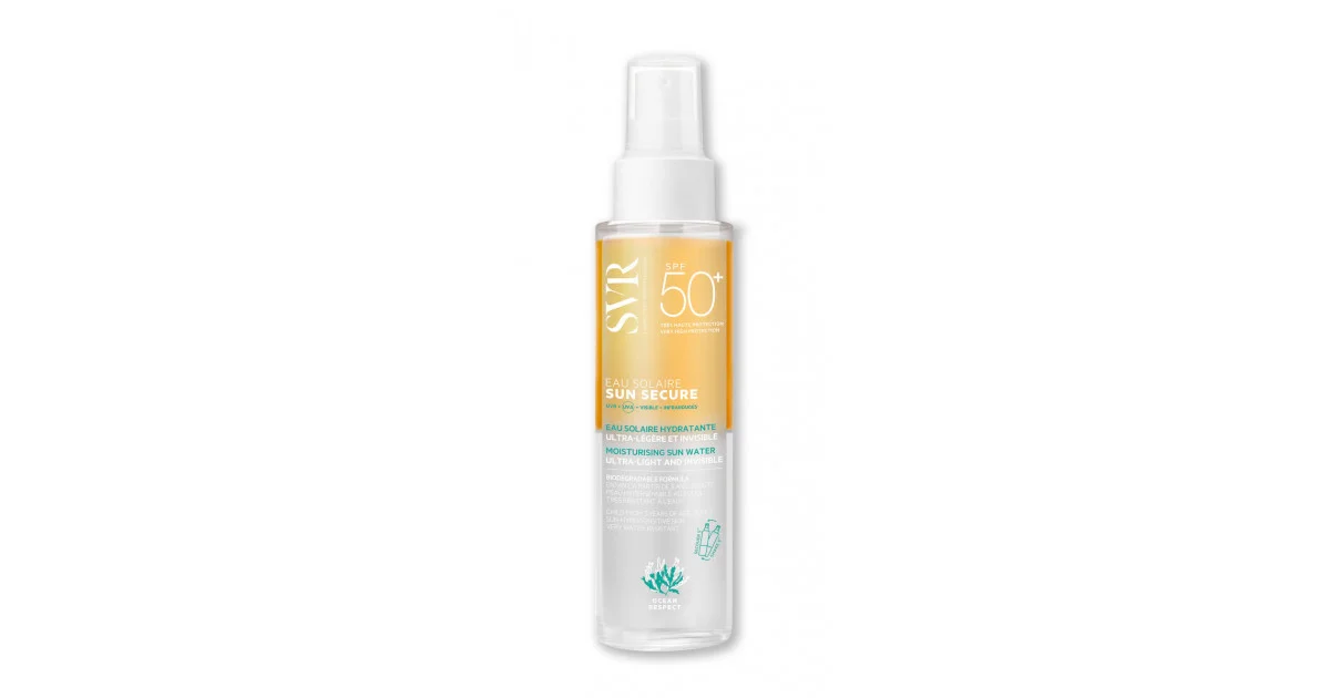 Φωτογραφία προϊόντος: SVR Laboratoire Sun Secure Eau Solaire SPF50+ Αντιηλιακό Νερό Προσώπου & Σώματος 200ml