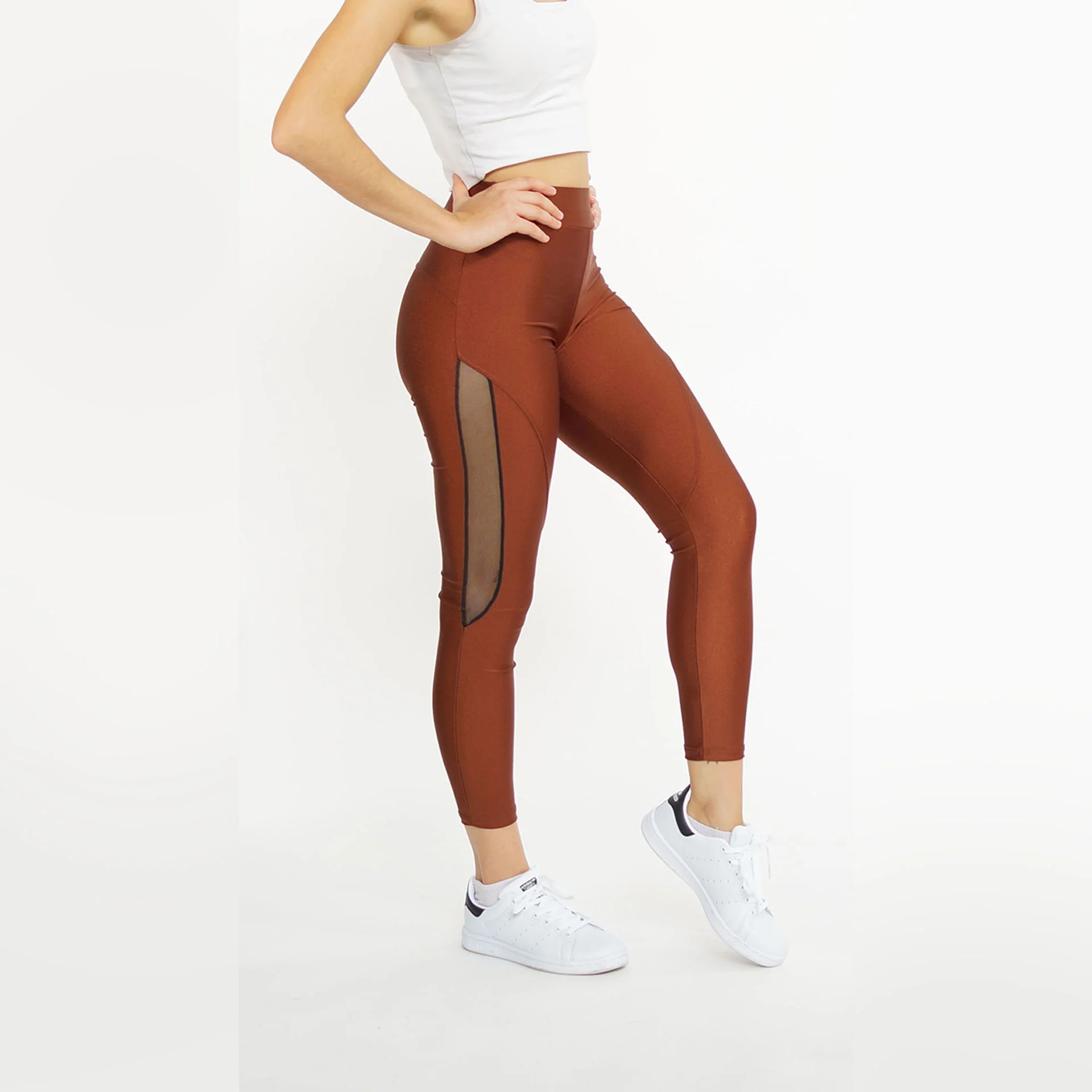 Φωτογραφία προϊόντος: LUCKYJOJO Super Fit Metallic colored Leggings with mesh by Lucky Jojo