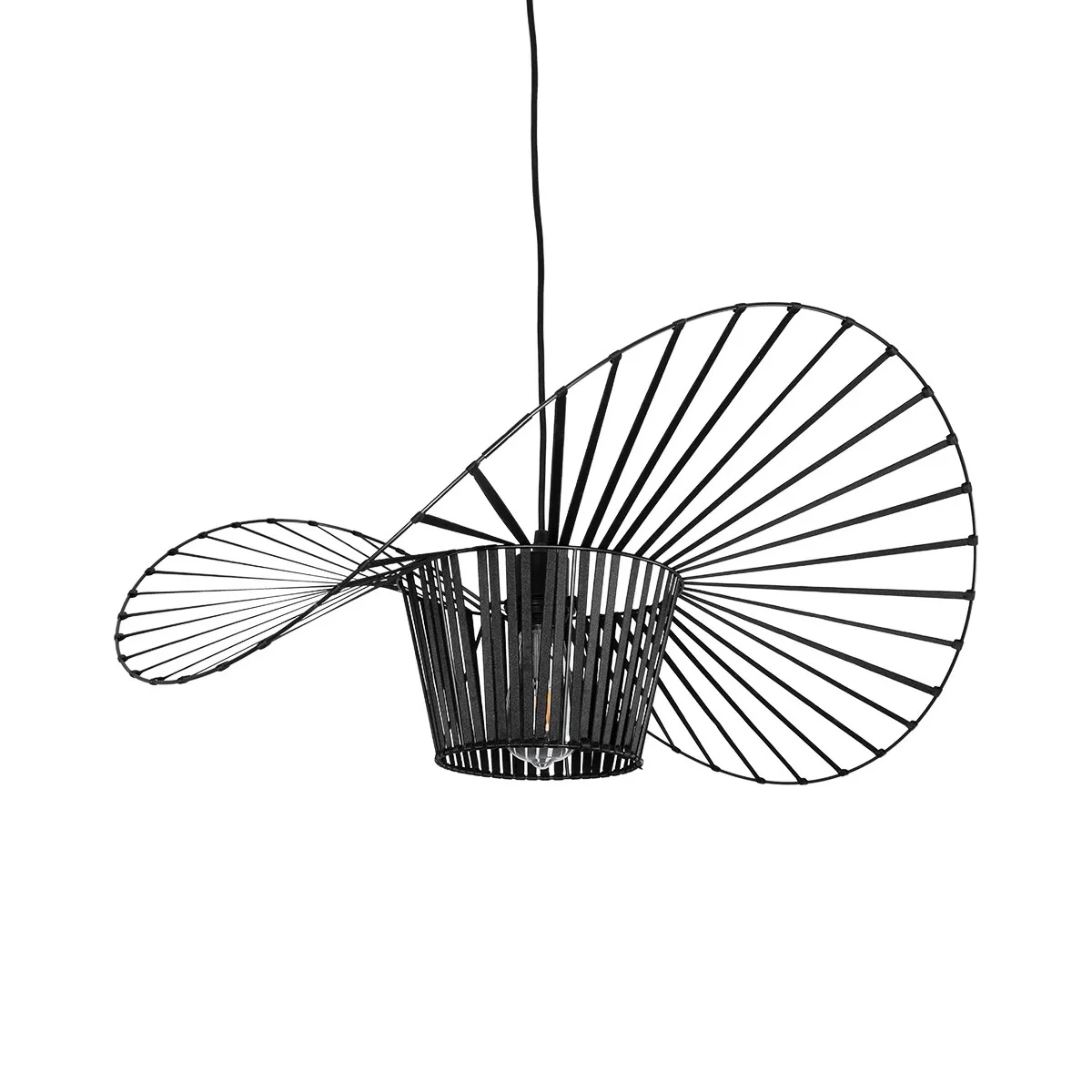 Φωτογραφία προϊόντος: GLOBOSTAR® LUMINOVA 61464 Μοντέρνο Κρεμαστό Φωτιστικό Οροφής με Ντουί 1 x E27 AC 220-240V IP20 - Μαύρο - Μ60 x Π60 x Υ25cm
