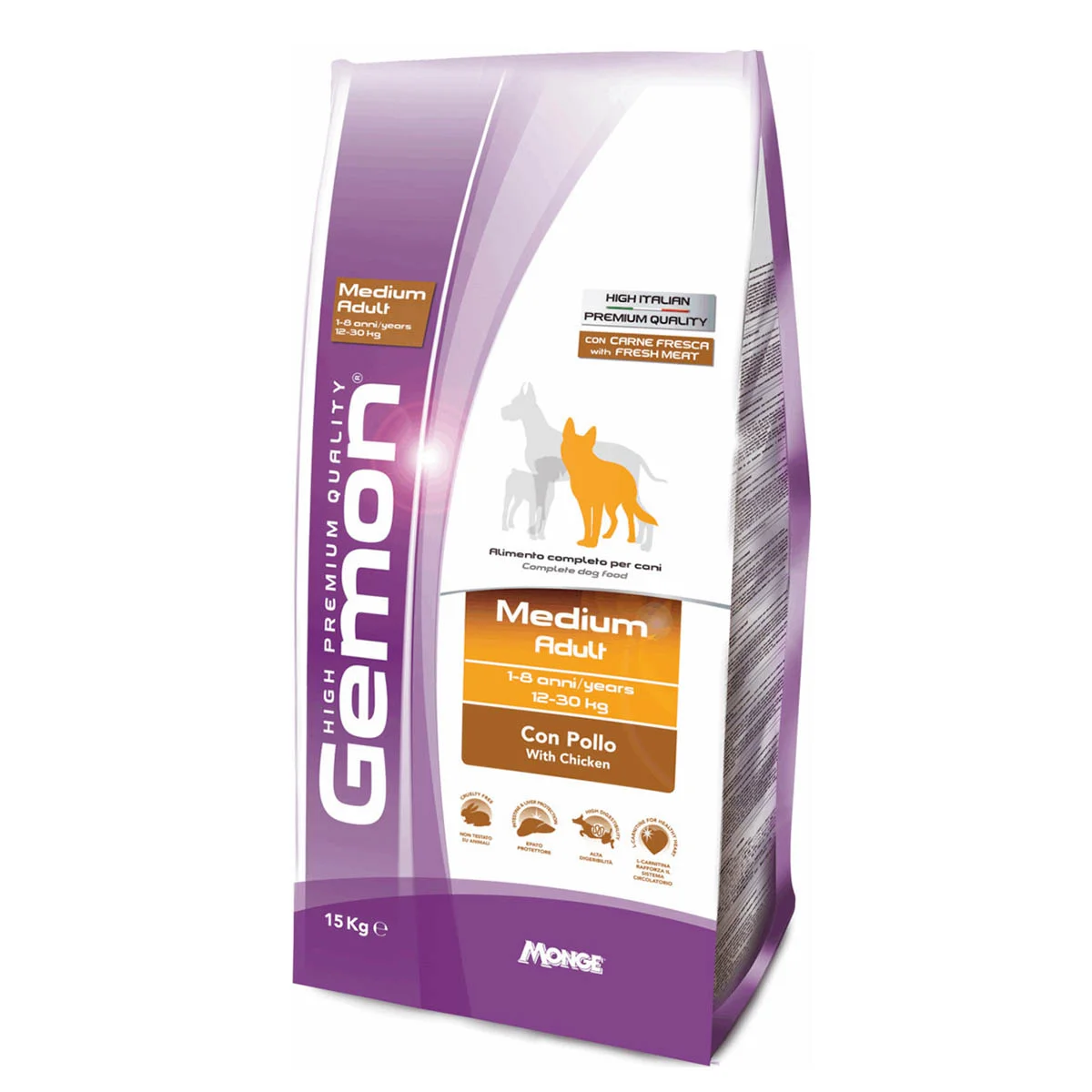 Φωτογραφία προϊόντος: Gemon Medium Adult Chicken + Rice Με Κοτόπουλο Και Ρύζι 3kg