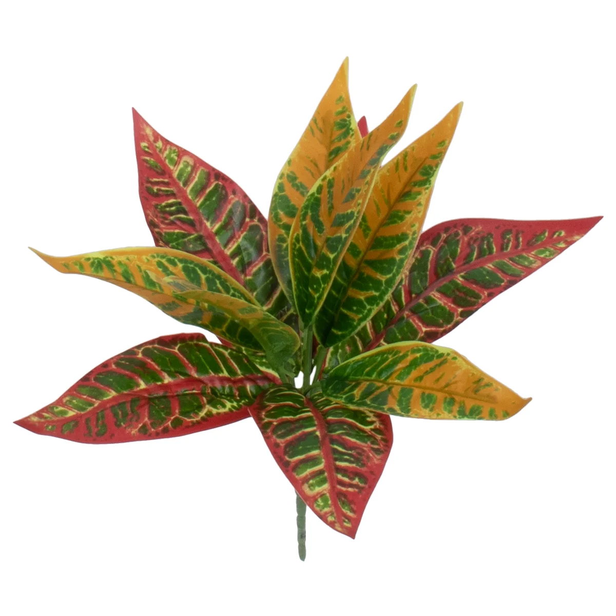 Φωτογραφία προϊόντος: GloboStar® RED AGLAONEMA 78275 Τεχνητό Φυτό Αγλαόνημα Κοκκ. - Μπουκέτο Διακοσμητικών Φυτών - Κλαδιών με Φύλλωμα Πράσινο - Πορτοκαλί - Κόκκινο Υ27cm