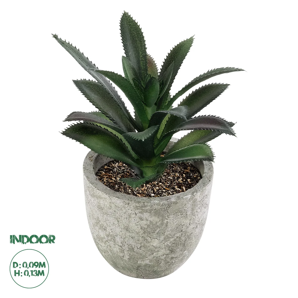 Φωτογραφία προϊόντος: GloboStar® Artificial Garden SUCCULENT ALOE 21011 Διακοσμητικό Φυτό Παχύφυτο Αλόη Υ13cm