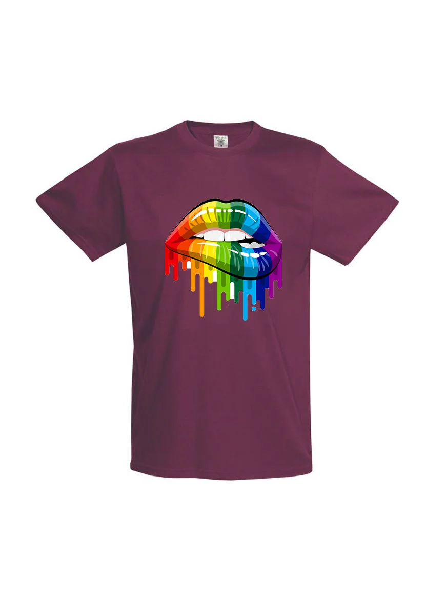 Φωτογραφία προϊόντος: Colored Lips T-shirt 146 BURGUNDY