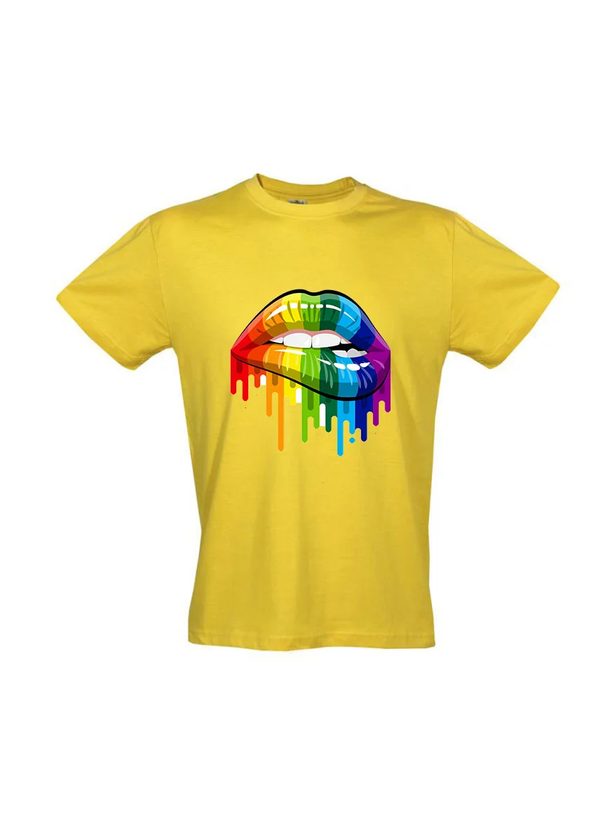 Φωτογραφία προϊόντος: Colored Lips T-shirt 302 YELLOW
