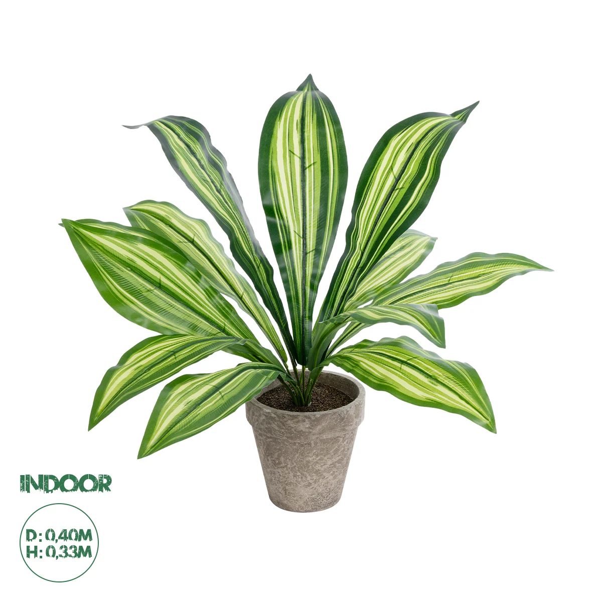 Φωτογραφία προϊόντος: GloboStar® Artificial Garden DRACAENA POTTED PLANT 20907 Διακοσμητικό Φυτό Δράκενα Φ40 x Υ33cm