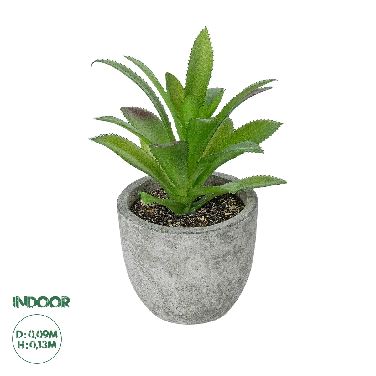 Φωτογραφία προϊόντος: GloboStar® Artificial Garden SUCCULENT ALOE POTTED PLANT 21012 Διακοσμητικό Φυτό Αλόη Φ9 x Υ13cm