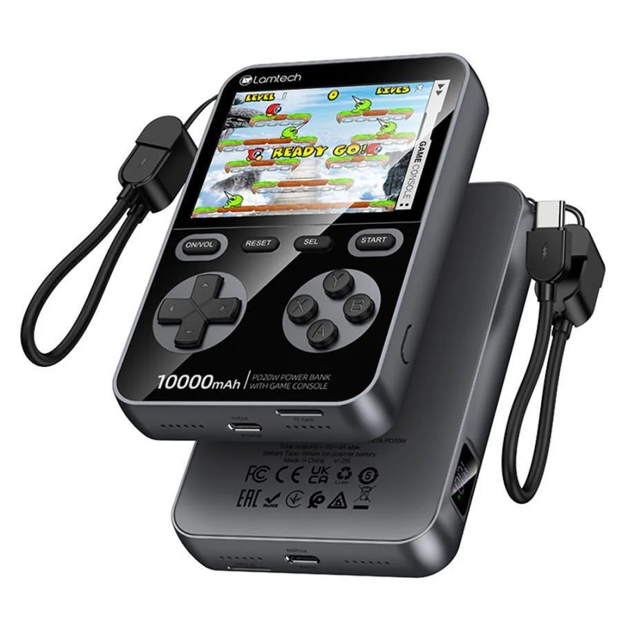 Φωτογραφία προϊόντος: Game Console & PowerBank Lamtech 20W 10000mAh Black (LAM980855)