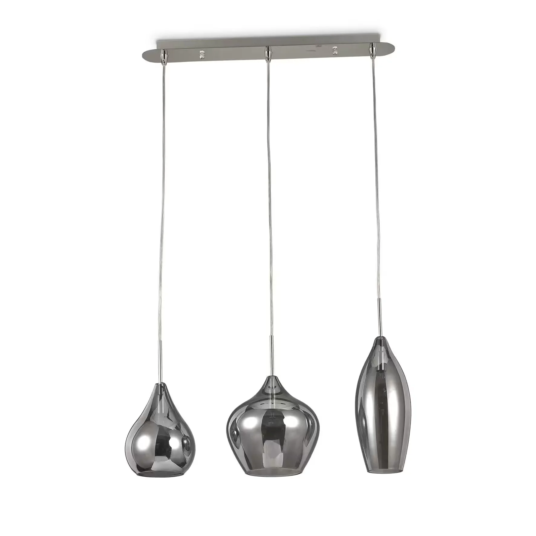 Φωτογραφία προϊόντος: Ideal lux Soft sp3 φωτιστικό κρεμαστό ράγα Φιμέ Άσπρο Σκούρο Γκρί