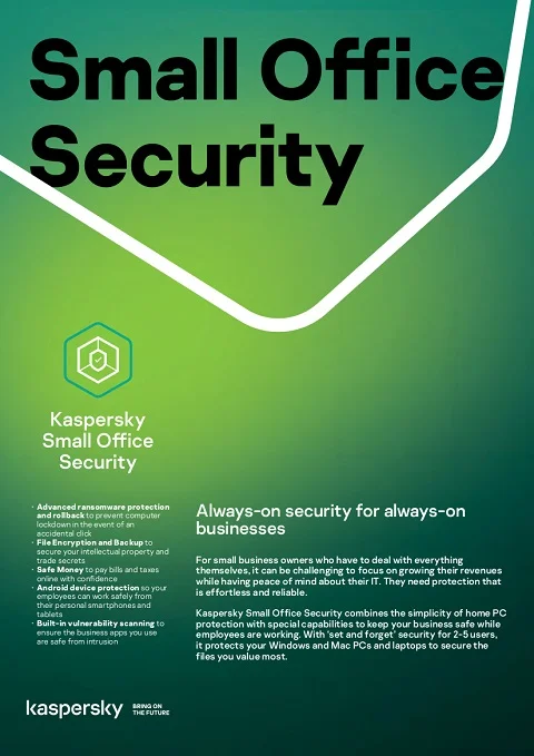Φωτογραφία προϊόντος: Kaspersky Small Office Security XS 4user 2year