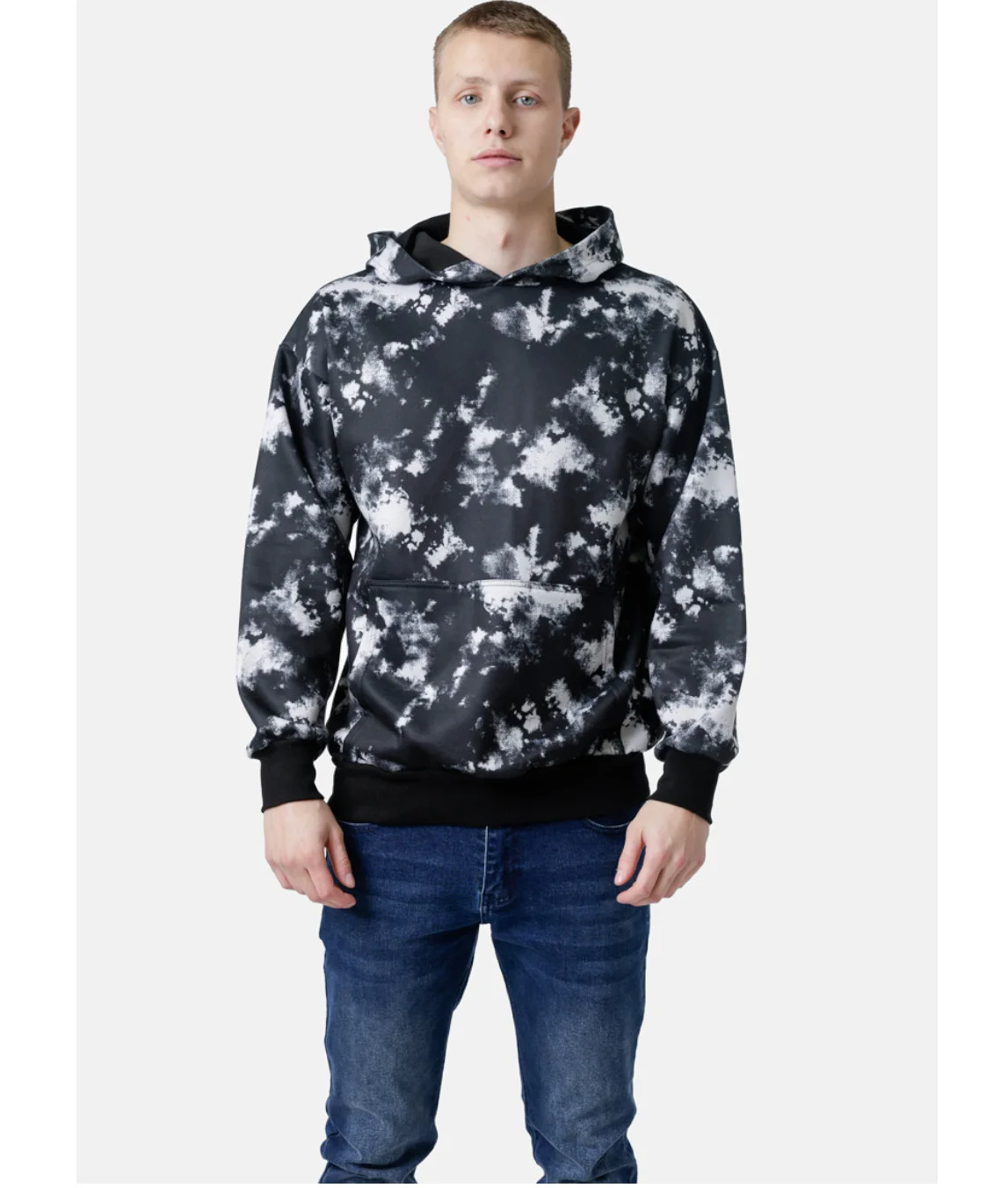 Φωτογραφία προϊόντος: PACO & CO PACO ΦΟΥΤΕΡ OVERSIZED ΜΠΛΟΥΖΑ 2581088 ΜΑΥΡΟ/ΛΕΥΚΟ ΜΕ ΚΟΥΚΟΥΛΑ ΚΑΙ ΤΣΕΠΕΣ COLLECTION ΧΕΙΜΩΝΑΣ 2025