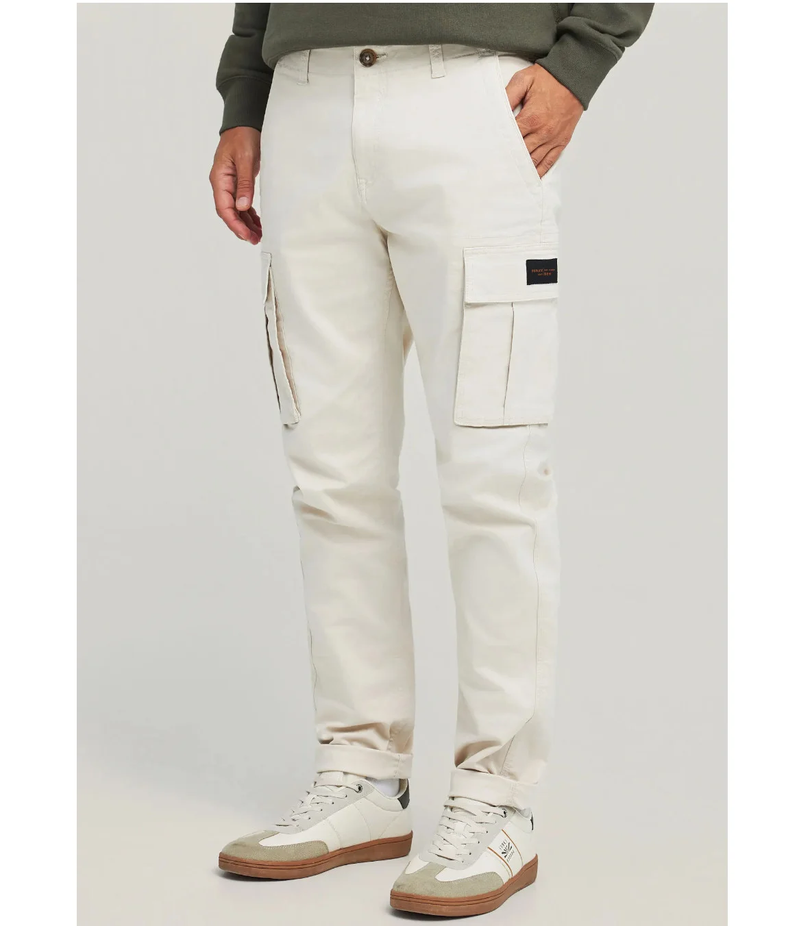 Φωτογραφία προϊόντος: FUNKY BUDDHA ΠΑΝΤΕΛΟΝΙ COMFORT CARGO FBM012-002-02 CLOUD CREAM COLLECTION ΧΕΙΜΩΝΑΣ 2025-2026