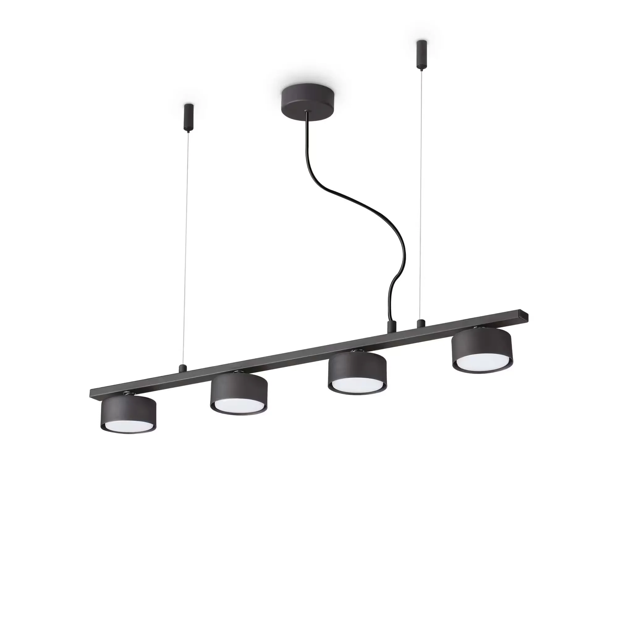 Φωτογραφία προϊόντος: Ideal lux Minor linear sp Κρεμαστό φωτιστικό ράγα L 755 x H 40 mm Μαύρο