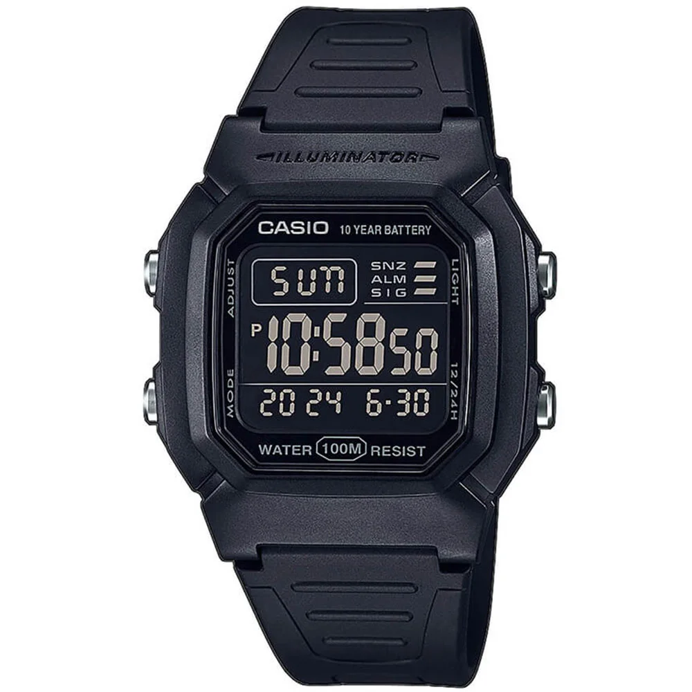 Φωτογραφία προϊόντος: Casio Collection Black Resin Strap W-800H-1BVES