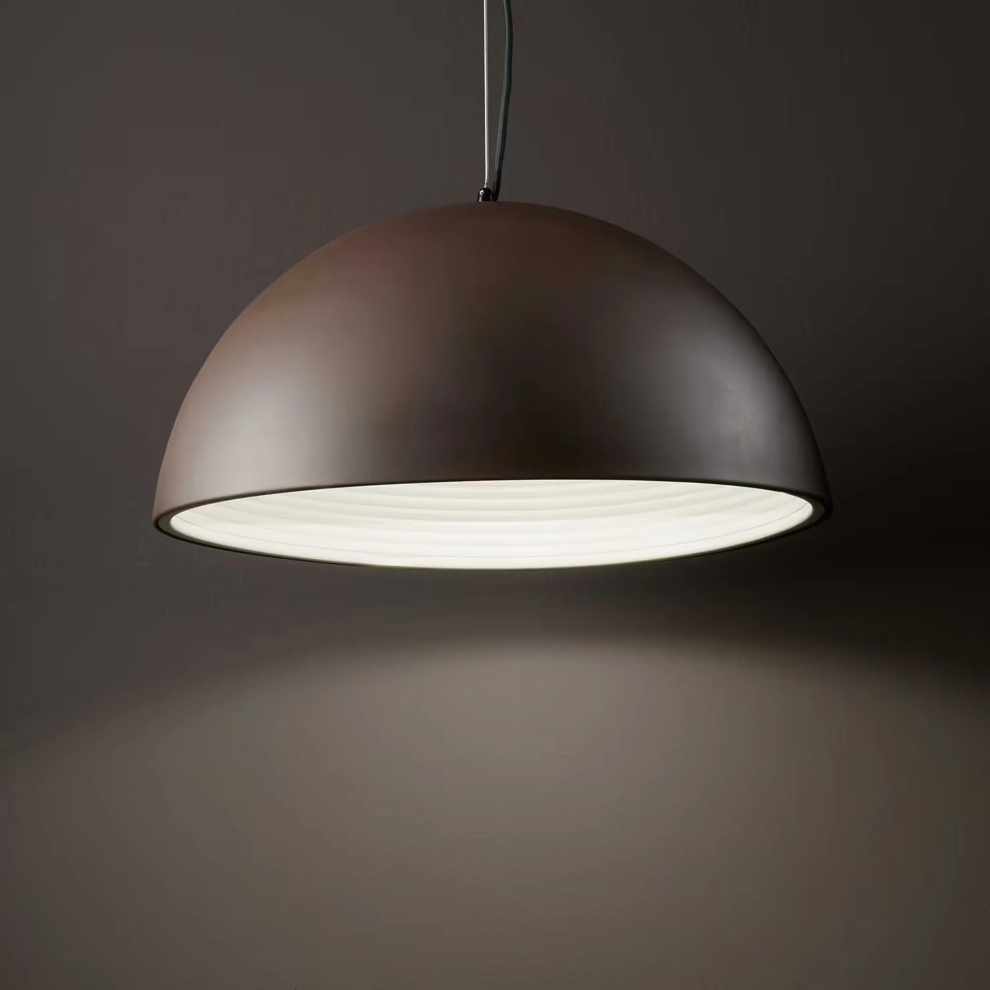 Φωτογραφία προϊόντος: Ideal lux Folk sp1 d50 coffee φωτιστικό καμπάνα Καφέ