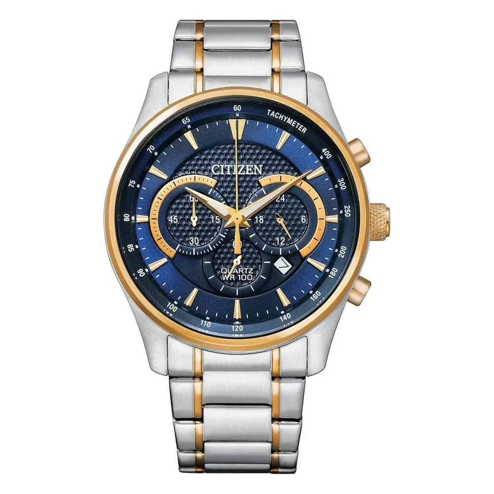 Φωτογραφία προϊόντος: CITIZEN Two Tone Stainless Steel Chronograph AN8194-51L