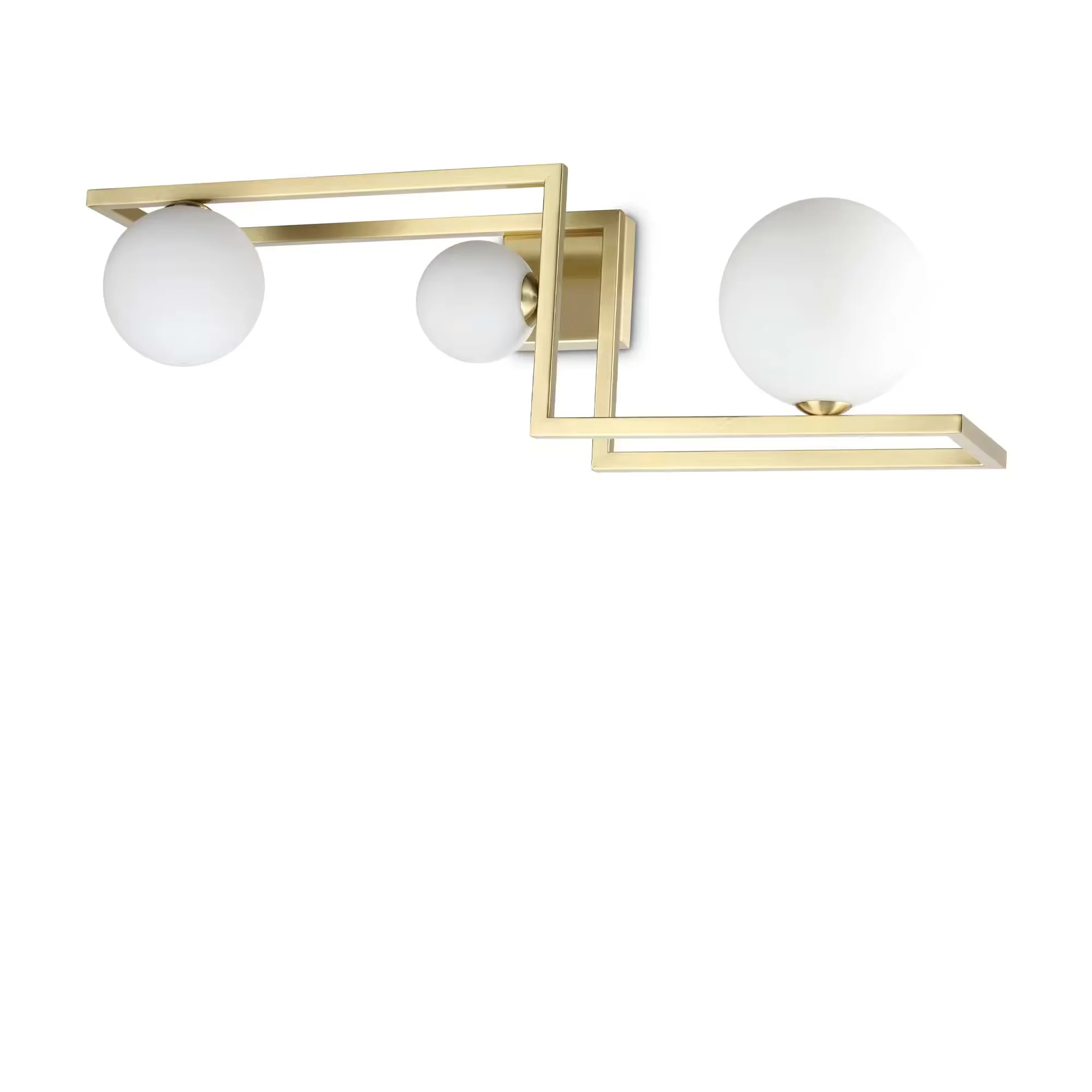 Φωτογραφία προϊόντος: Ideal lux Angolo pl3 Φωτιστικό οροφής Χρυσό