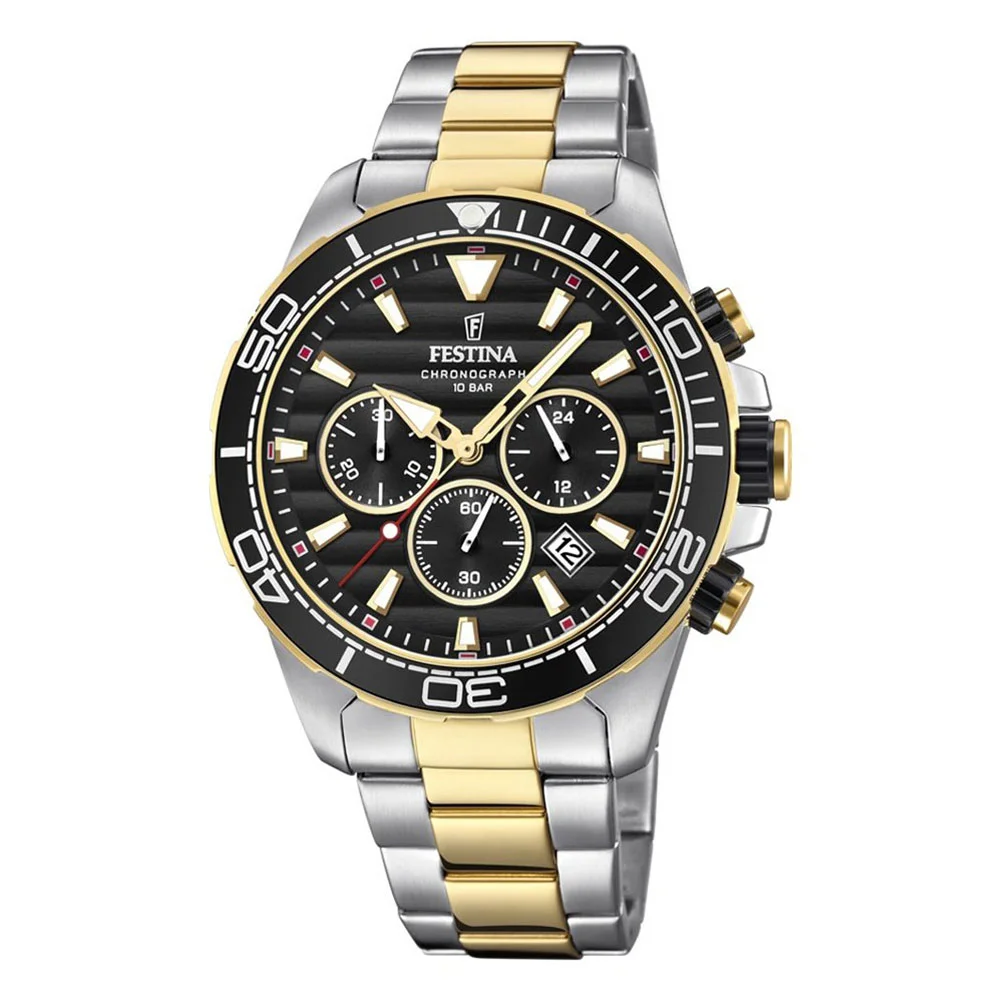 Φωτογραφία προϊόντος: FESTINA Chronograph Two Tone Stainless Steel Bracelet F20363-3