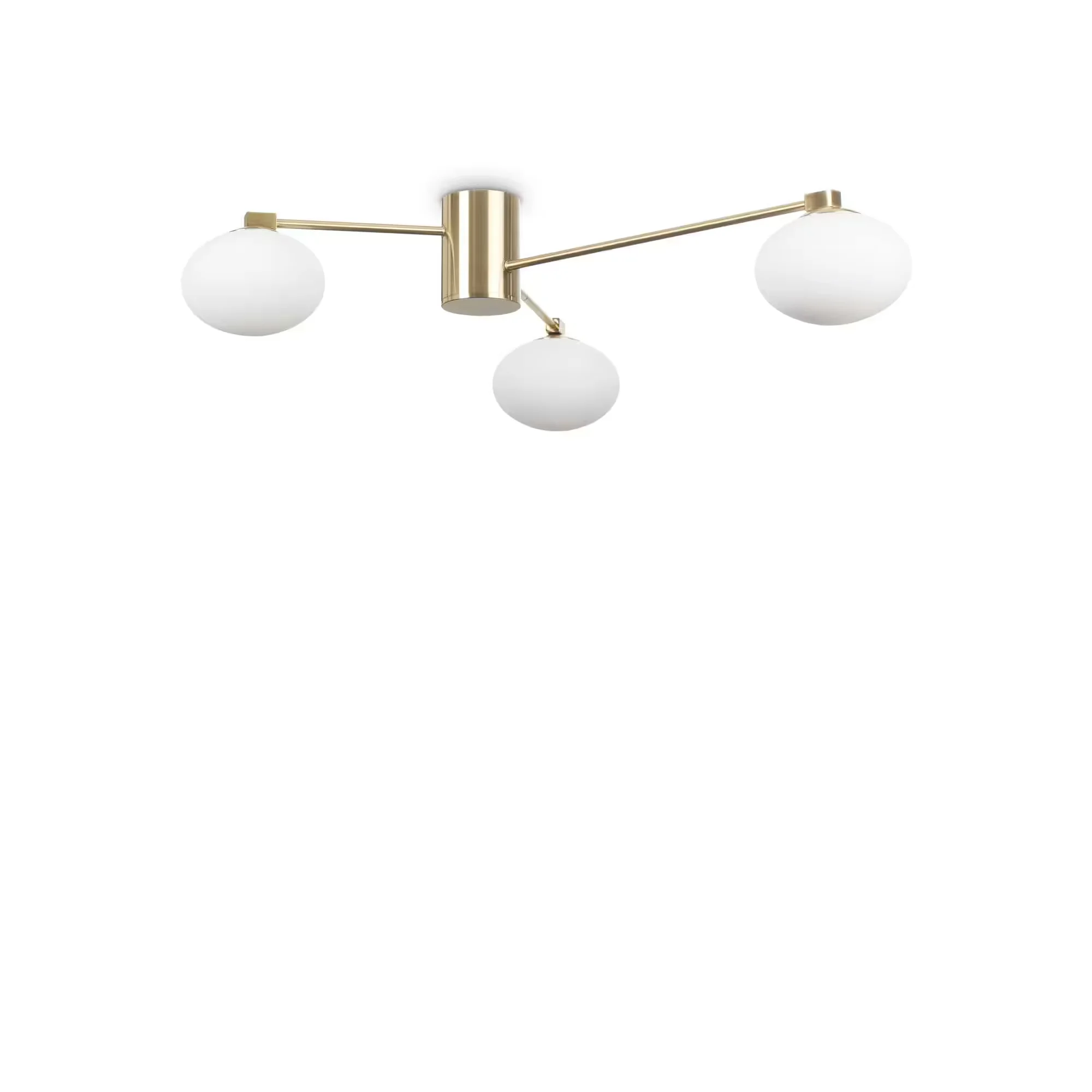 Φωτογραφία προϊόντος: Ideal lux Hermes pl d90 Φωτιστικό οροφής 3φωτο Χρυσό