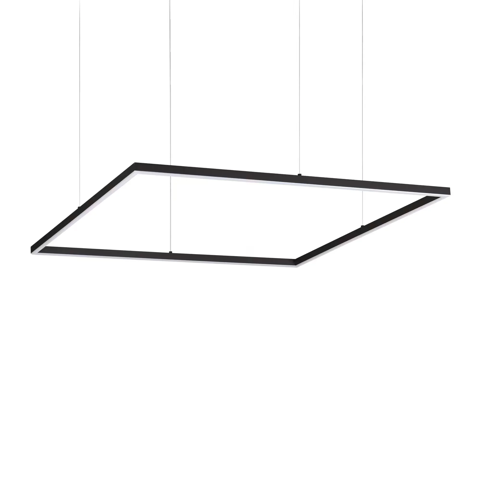 Φωτογραφία προϊόντος: Ideal lux Oracle Slim Square κρεμαστό φωτιστικό L 700 x H min 275 / max 2025 x P 700 mm Μαύρο