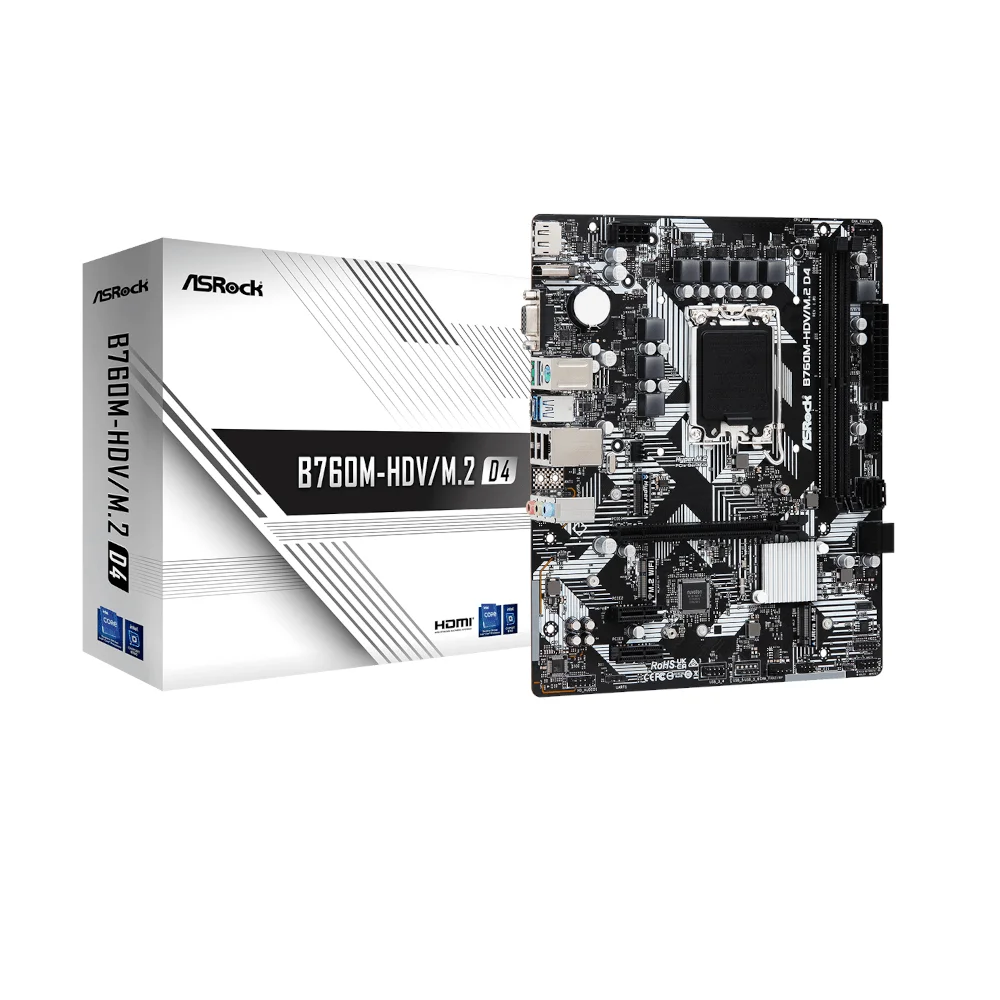 Φωτογραφία προϊόντος: 1O4ASR-B760M/HDV/M.2