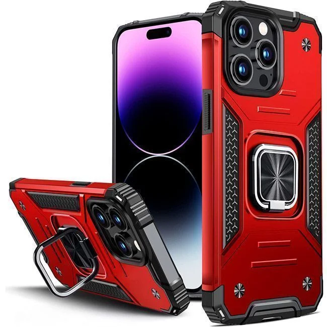 Φωτογραφία προϊόντος: Armor Ringstand Case Red iPhone 14 Pro Max