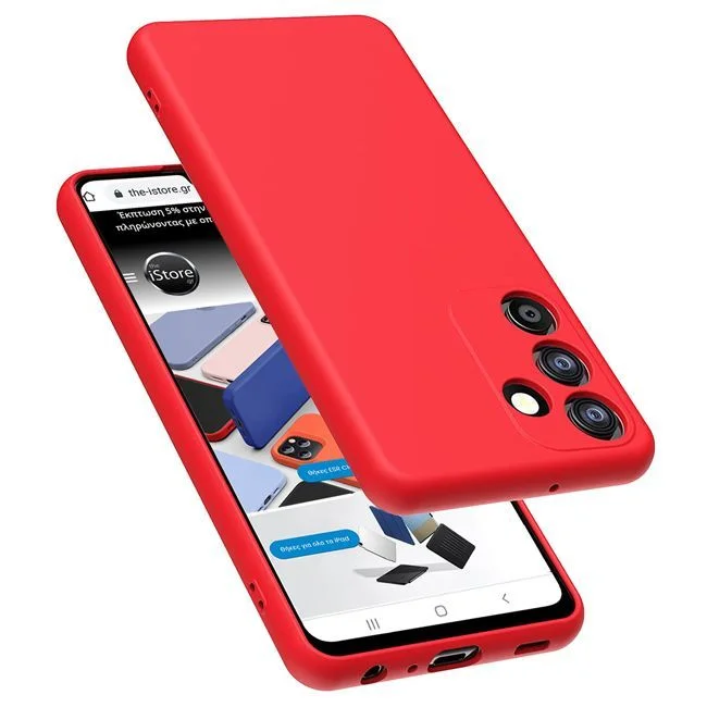 Φωτογραφία προϊόντος: Rubber Silk Case Red Samsung Galaxy A14 4G/5G