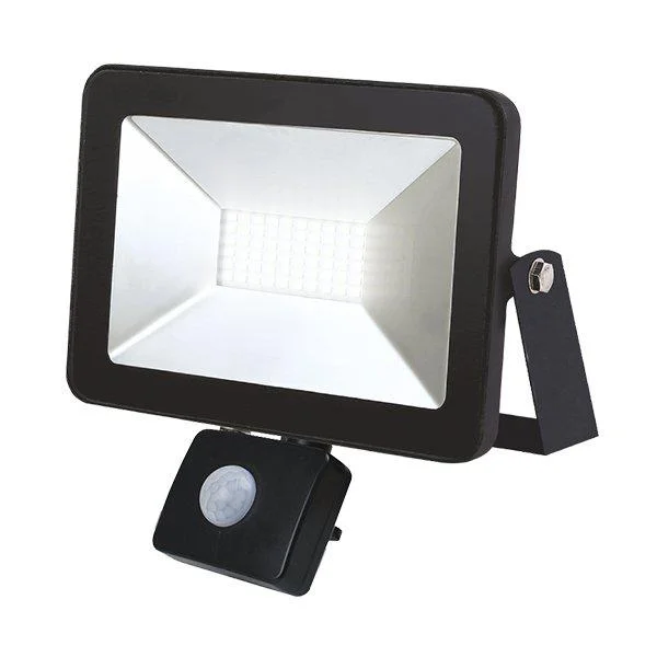 Φωτογραφία προϊόντος: [:el]Προβολέας LED Slim 30Watt, 230V, 120°, Ψυχρό με Αισθητήρα[:en]LED Floodlight Slim 30Watt, 230V, 120°, Cold with Motion Sensor[:]