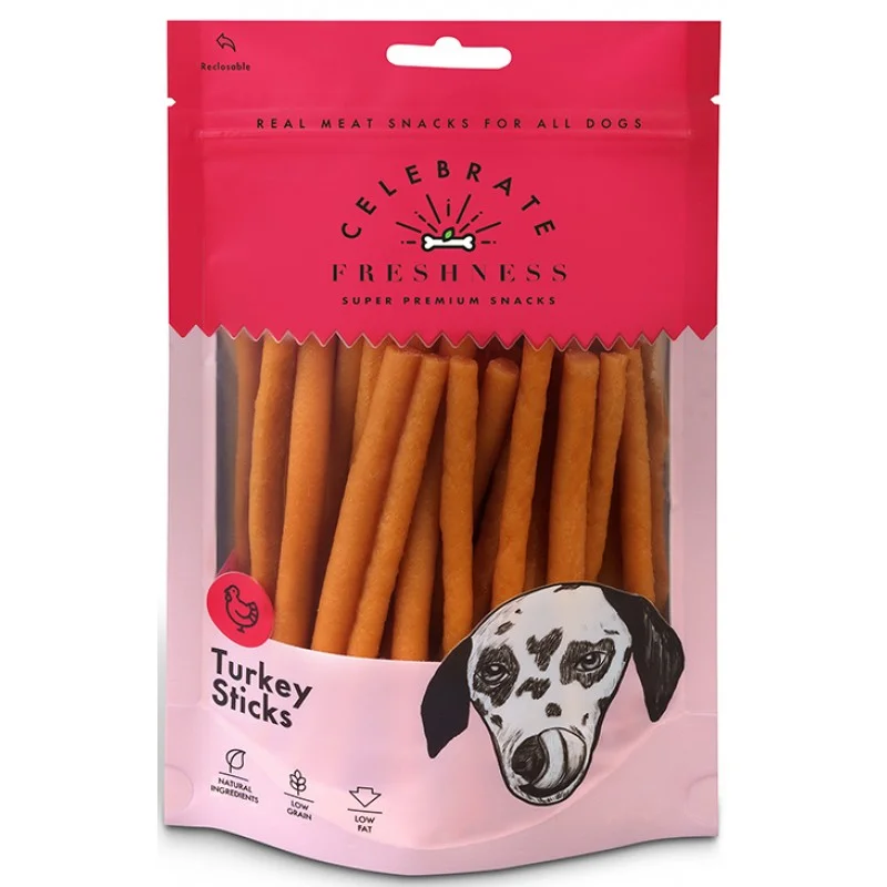 Φωτογραφία προϊόντος: Λιχουδιές Celebrate Freshness Sticks 100gr με Γαλοπούλα