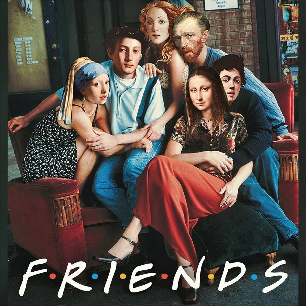 Φωτογραφία προϊόντος: Πίνακας σε καμβά Friends Pop art