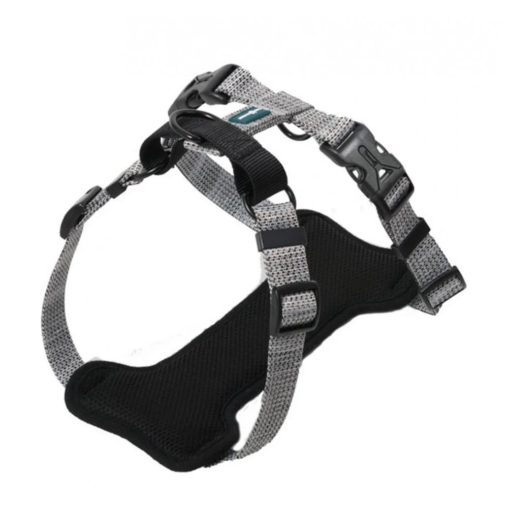 Φωτογραφία προϊόντος: Επιστήθιο Σκύλου Deluxe Secure Fit Silver M 25mm x53-60cm
