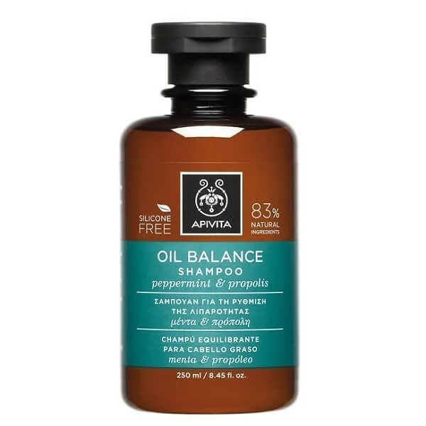Φωτογραφία προϊόντος: Apivita Oil Balance Shampoo with Peppermint +amp; Propolis 250ml